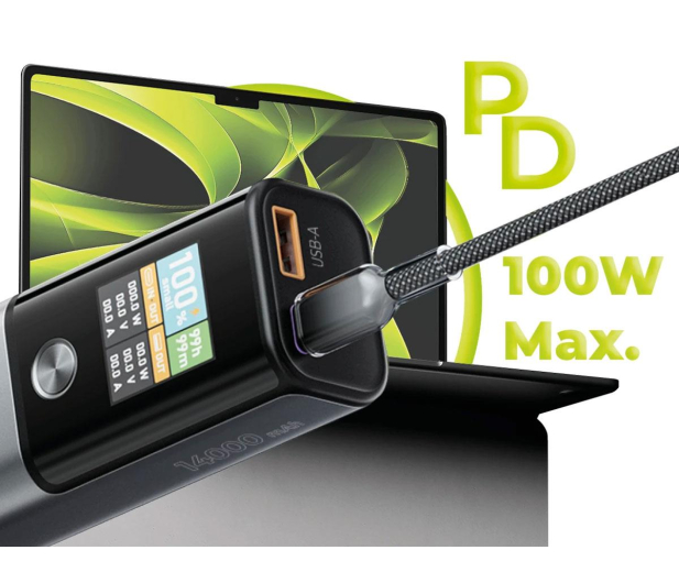 Mobile Origin PowerBank 100W 14000mAh PB12 USB-C + USB-A - 1502707 - zdjęcie 6